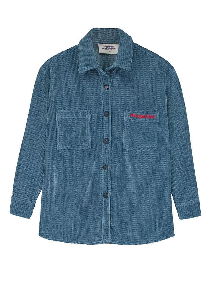 Chenille Shirt Blue