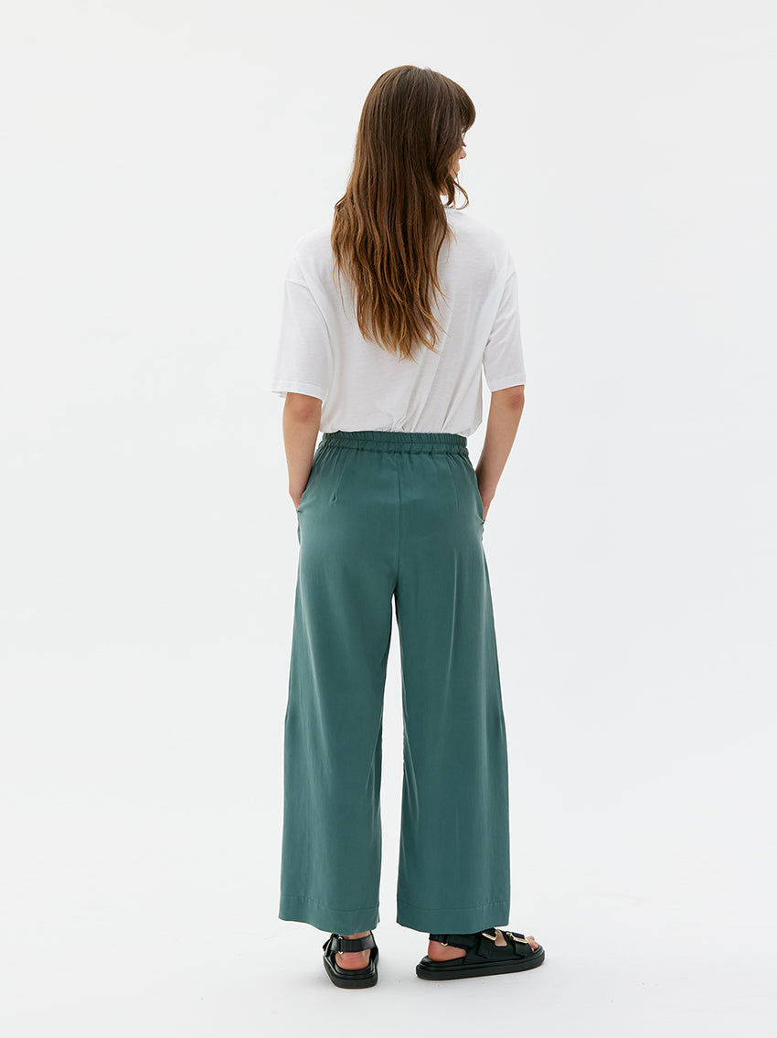Thea Flowy Tencel Pant Lagoon Green