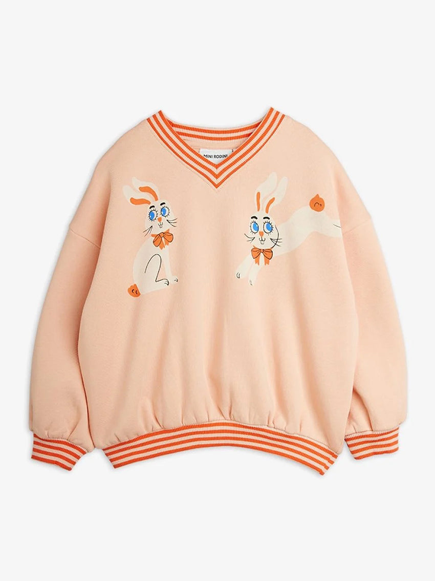 Rabbits Sweatshirt Pink