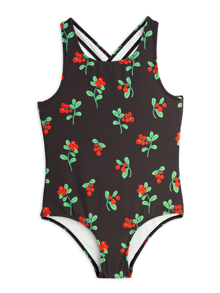 Lingonberries Swimsuit Black