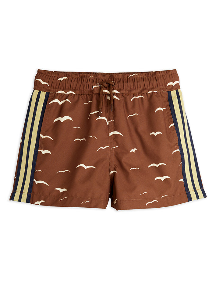 Seagull Swim Shorts Brown