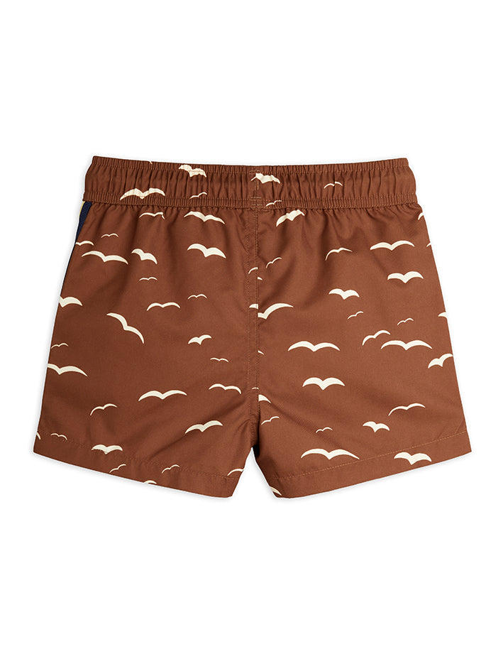Seagull Swim Shorts Brown