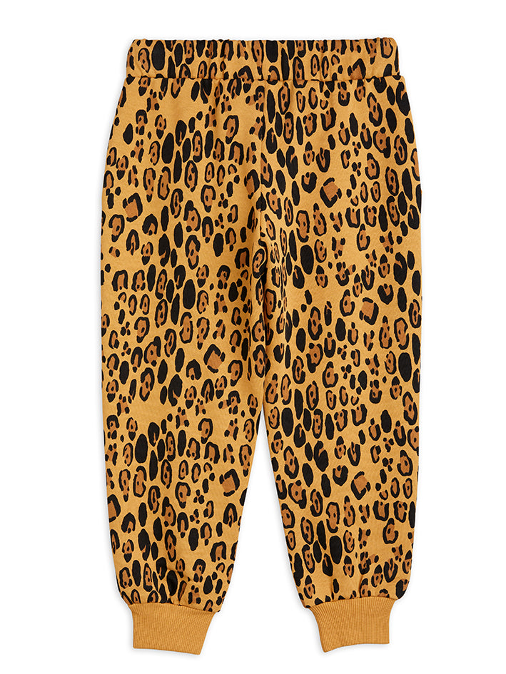 Basic Leopard Sweatpants Beige