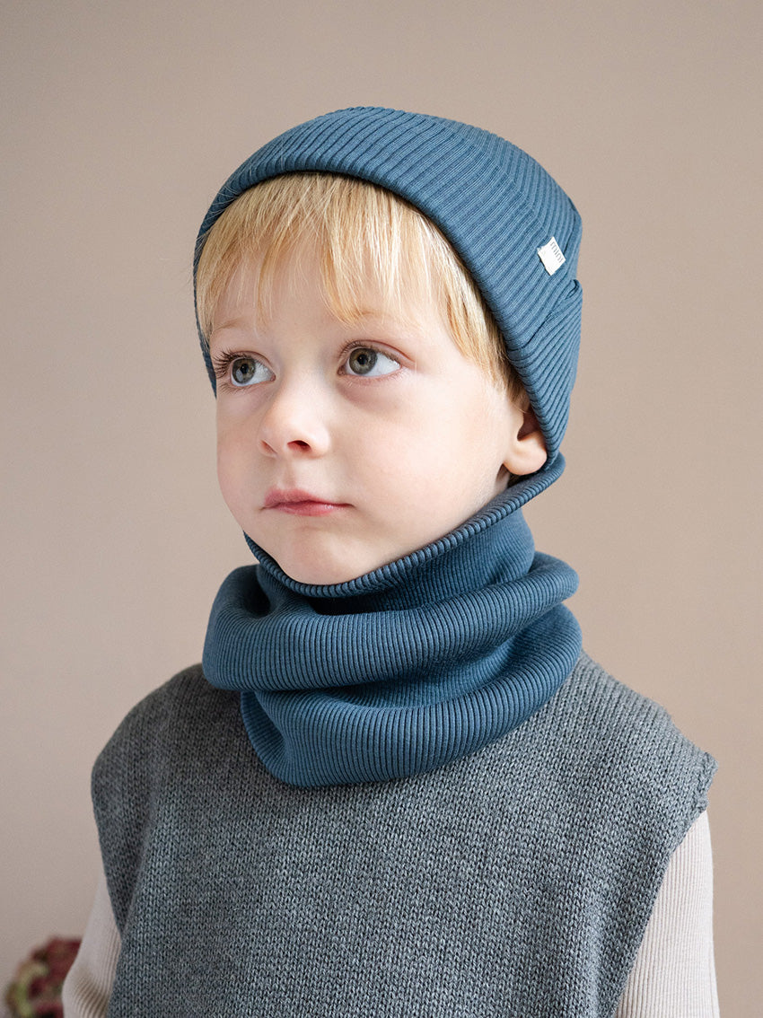 Argir Wool Scarf Surf Blue