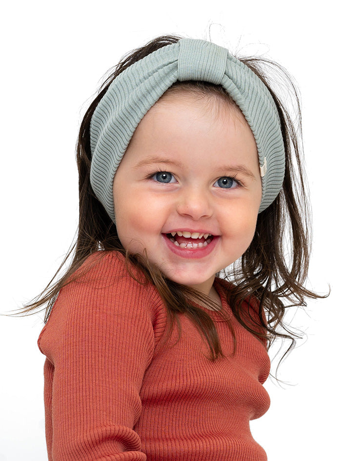 Alba Wool Rib Hairband Arctic Mist