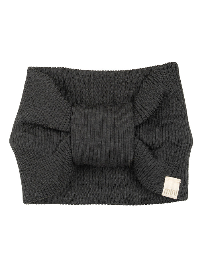 Alba Wool Rib Hairband Dark Green