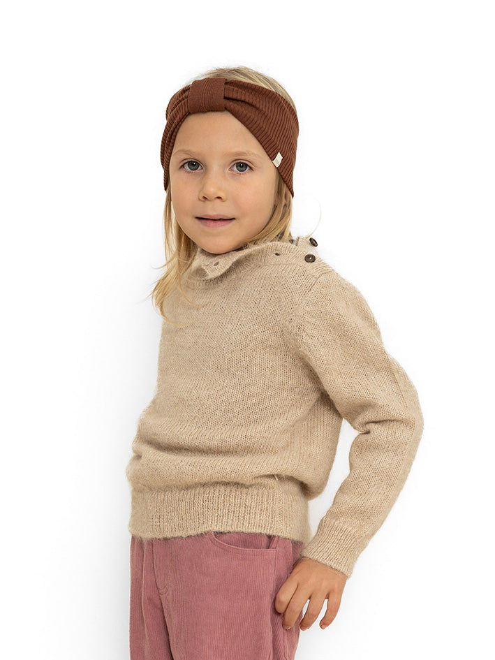 Alba Wool Rib Hairband Gingerbread