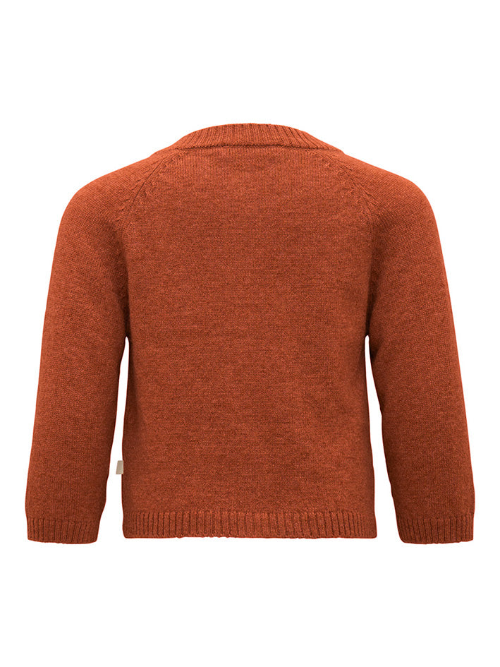 Inka Cardigan Dark Rust