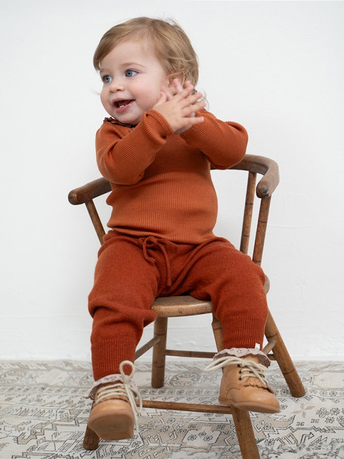 Itty Pants Dark Rust