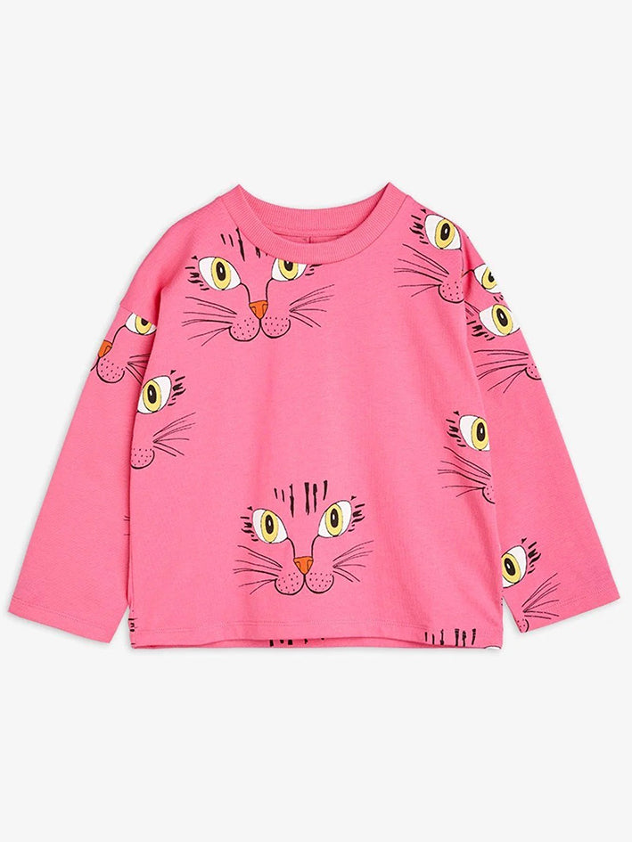 Cat Face Longsleeve Pink