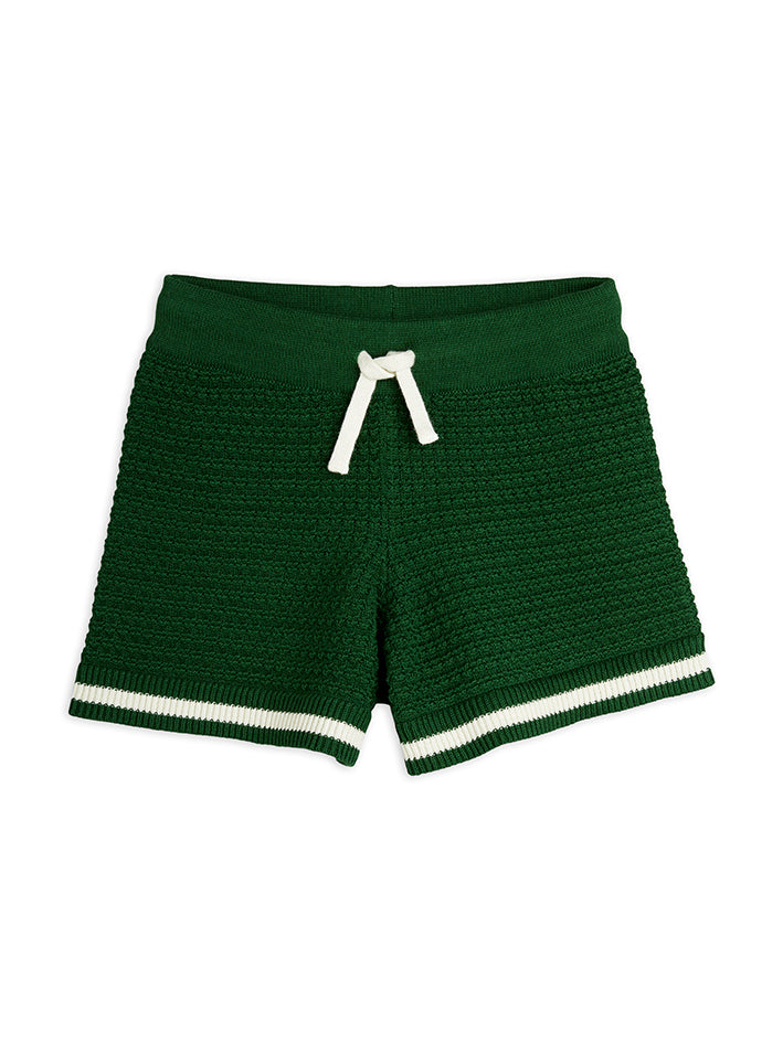 Lizard Patch Crochet Knit Short Green
