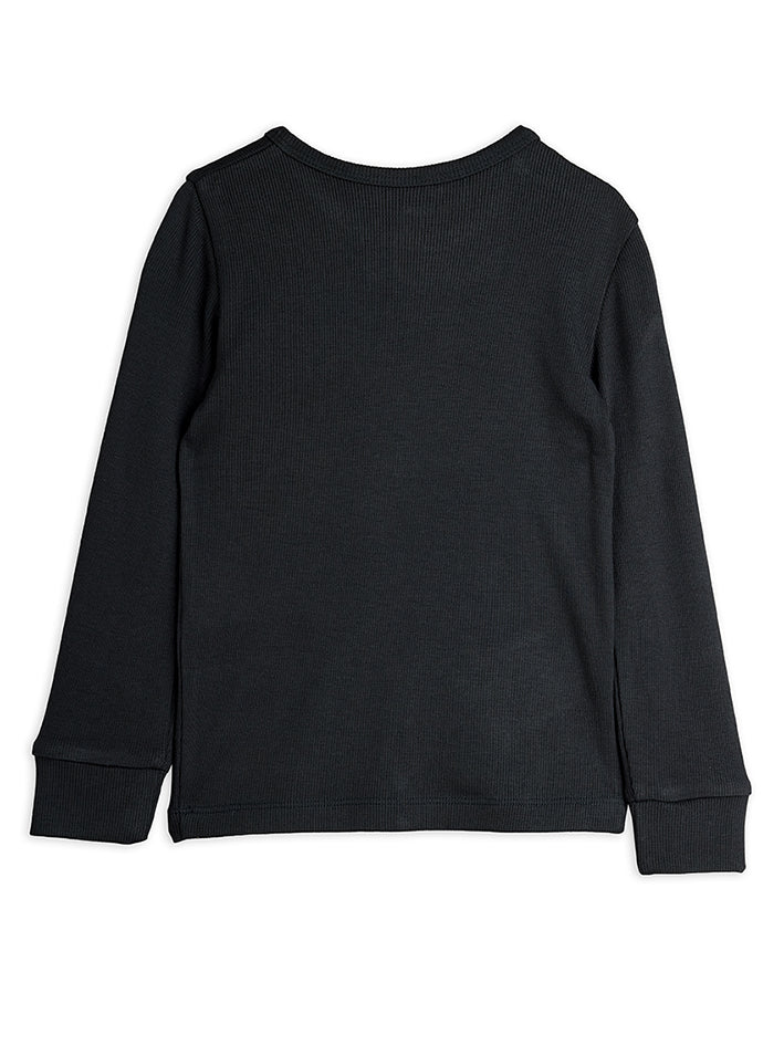 Modal Rib Longsleeve Black