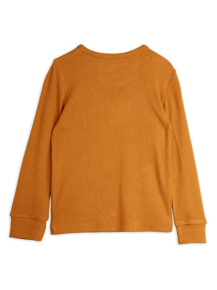 Modal Rib Longsleeve Brown
