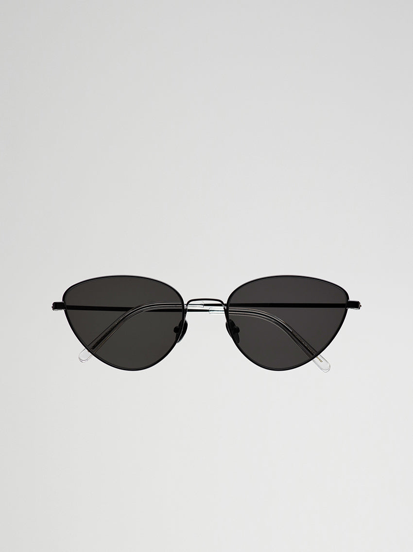 Luna Sunglasses Black / Grey Solid Lens