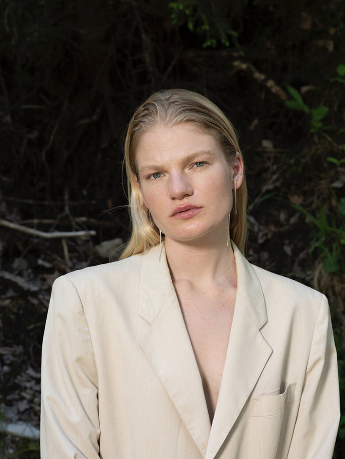 Spring Earcuff NO2 Left Silver