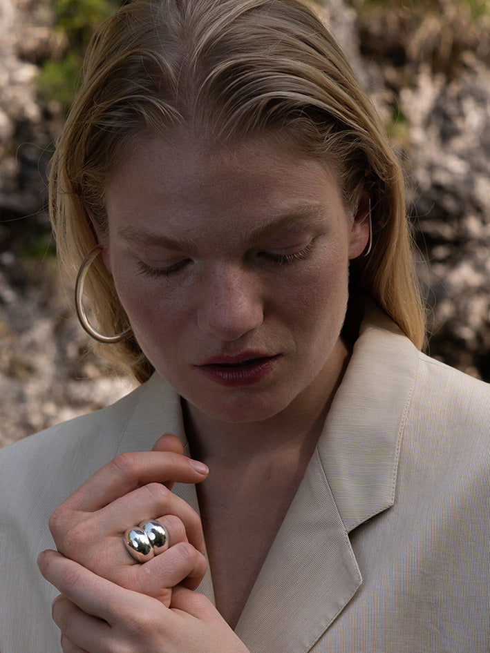 Half Moon Ring Silver