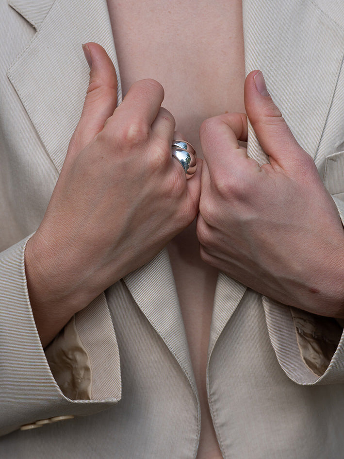 Half Moon Ring Silver