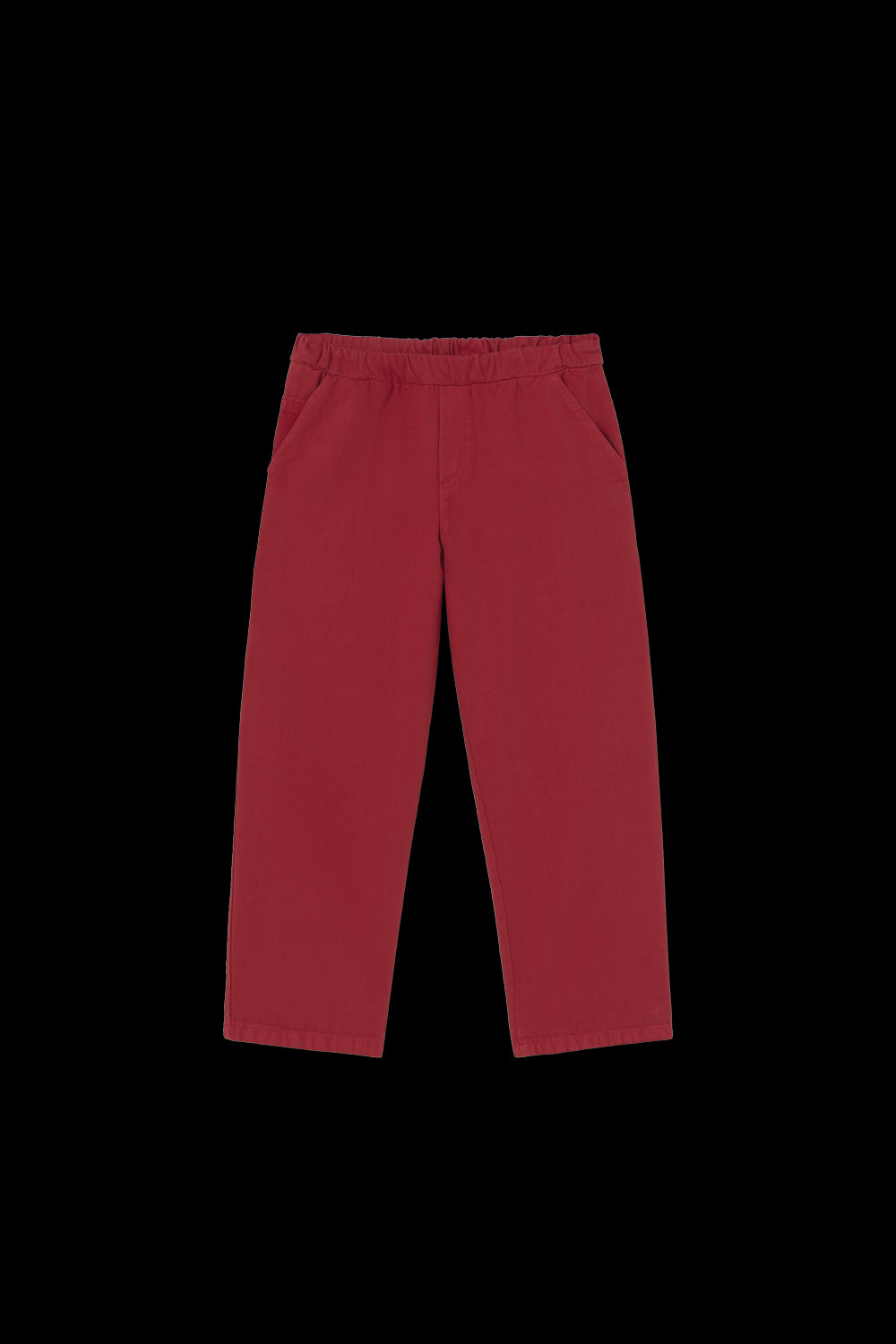 Blask Cotton Twill Pants Red Velvet