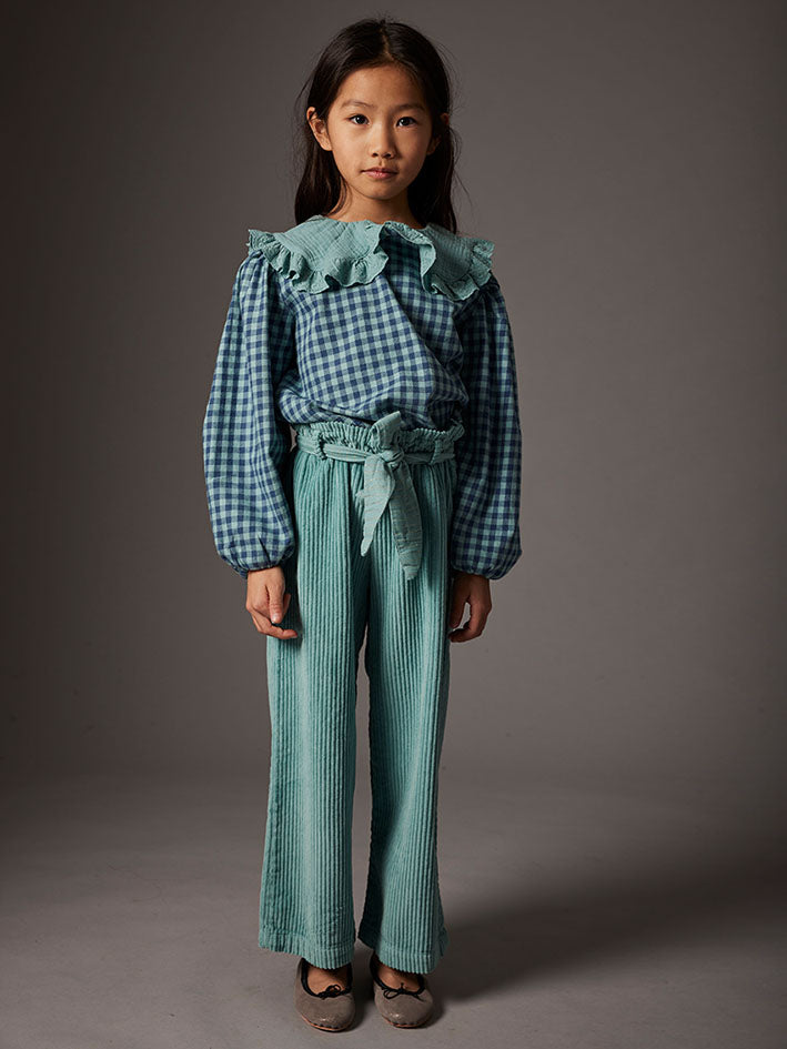 Lima Artic Blue Wide Corduroy Pants