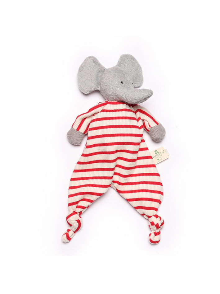 Elephant Red Striped Baby comforter
