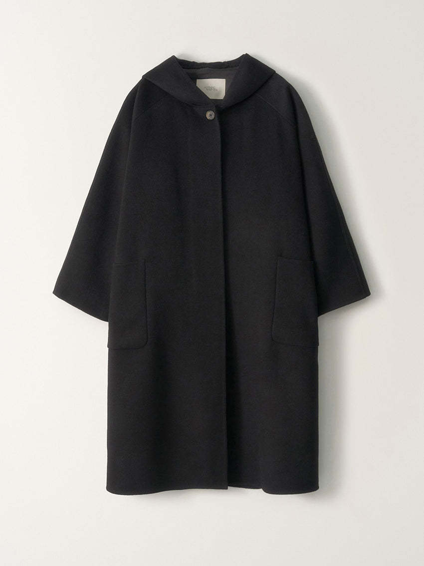 Keiko Hoodie Coat Black