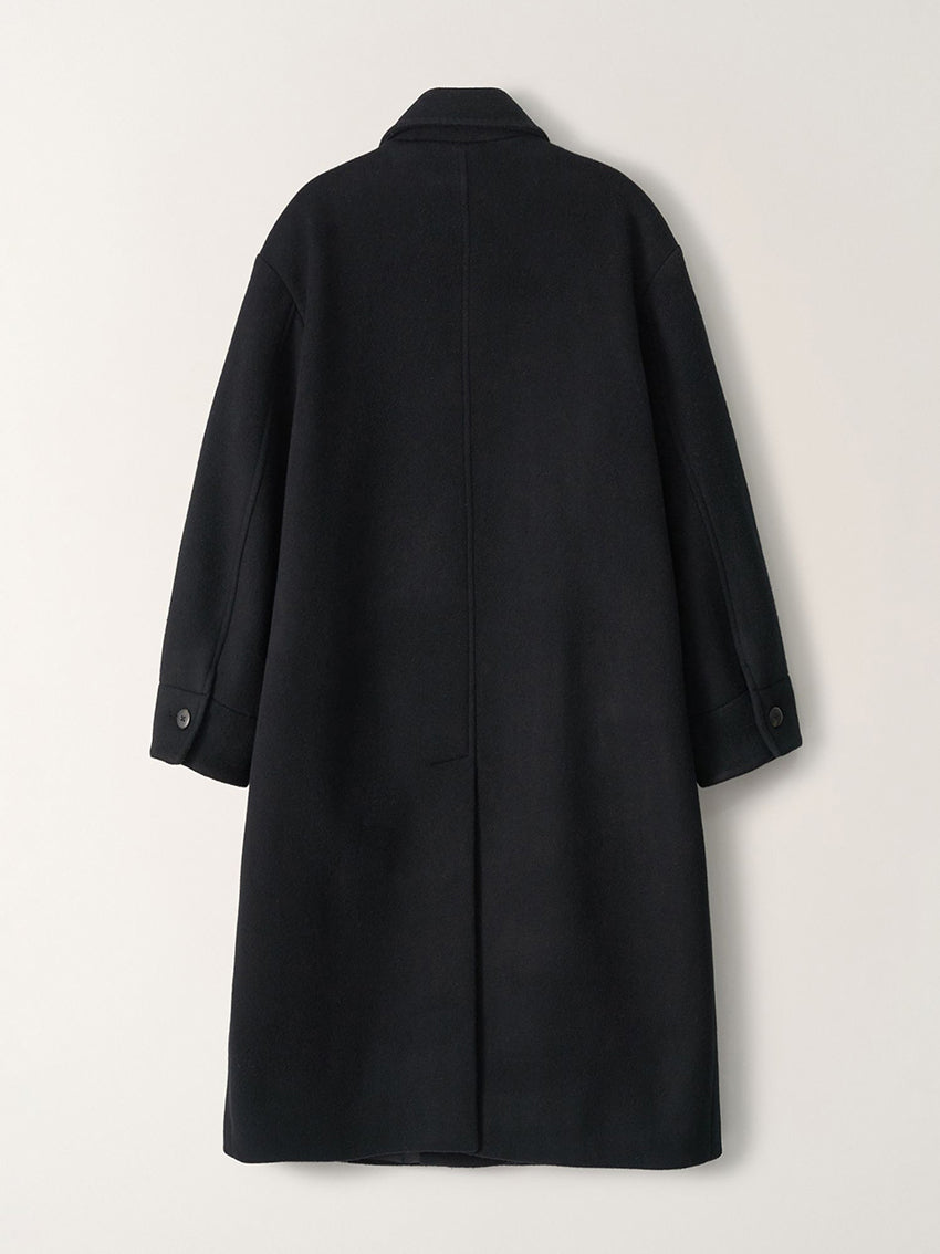 Papa Single Breasted Coat Black