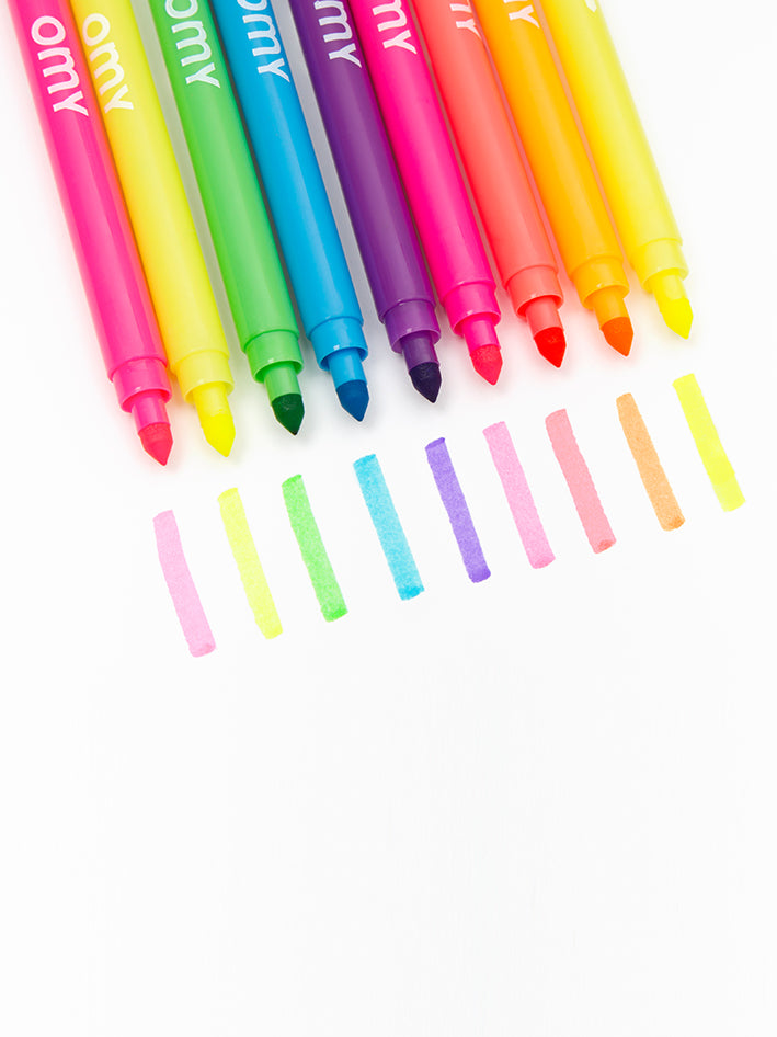 9 Neon Felt Pens
