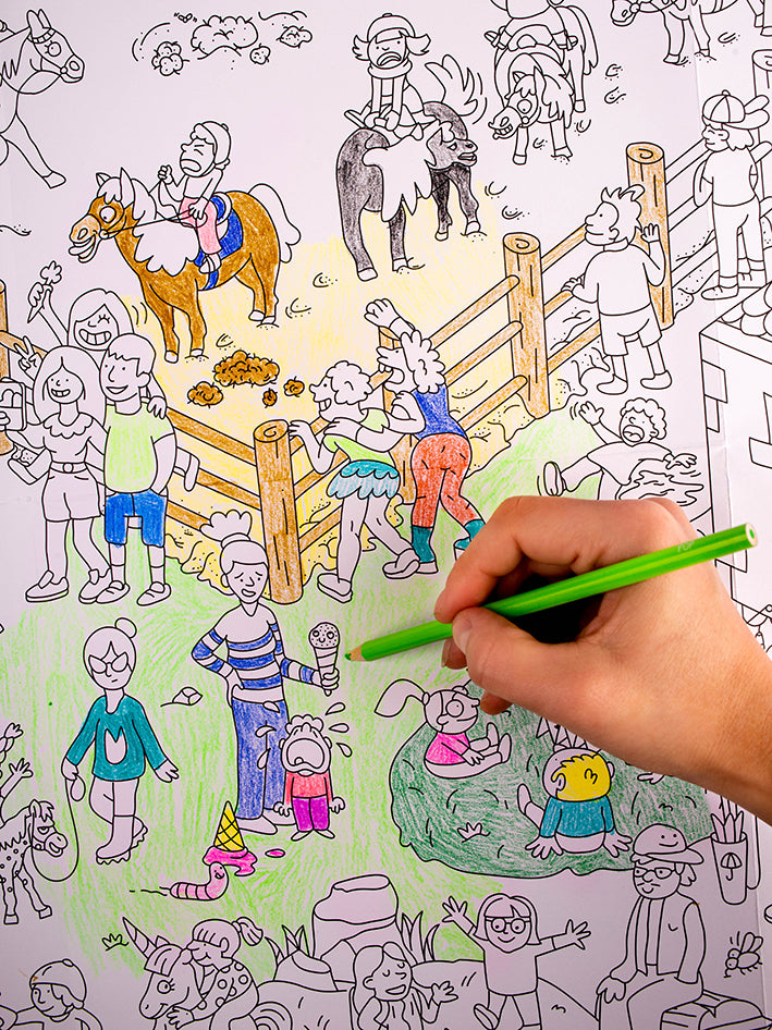 Poney Club Coloring Poster