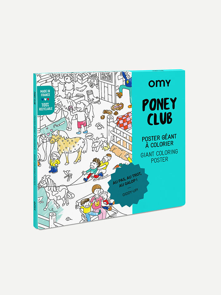 Poney Club Coloring Poster