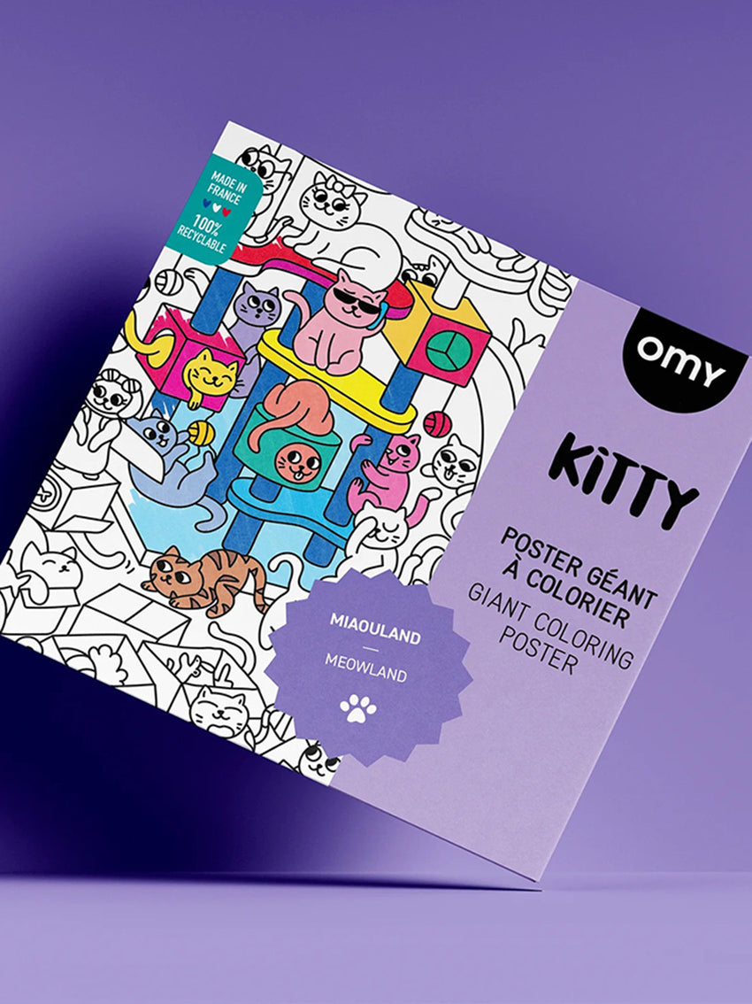 Kitty Coloring Poster