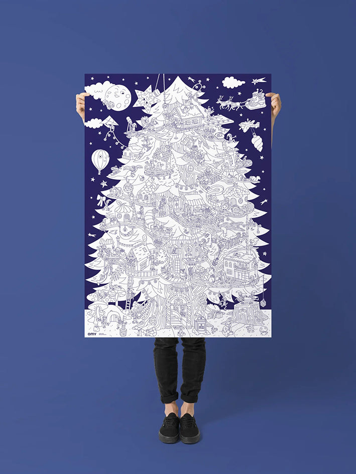 Magic Tree Coloring Poster