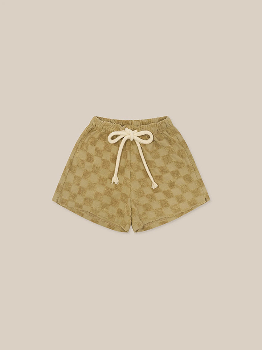 Dusky Checkerboards Terry Rope Shorts