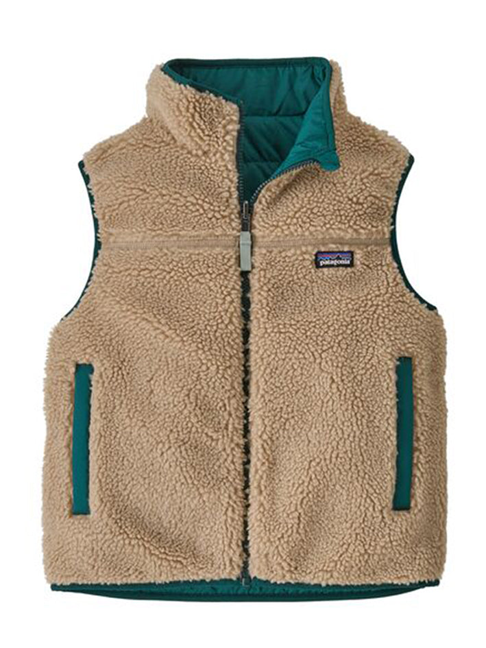 Kids Reversible Ready Freddy Vest Cascade Green