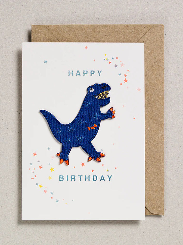 Patch Card Blue Dino