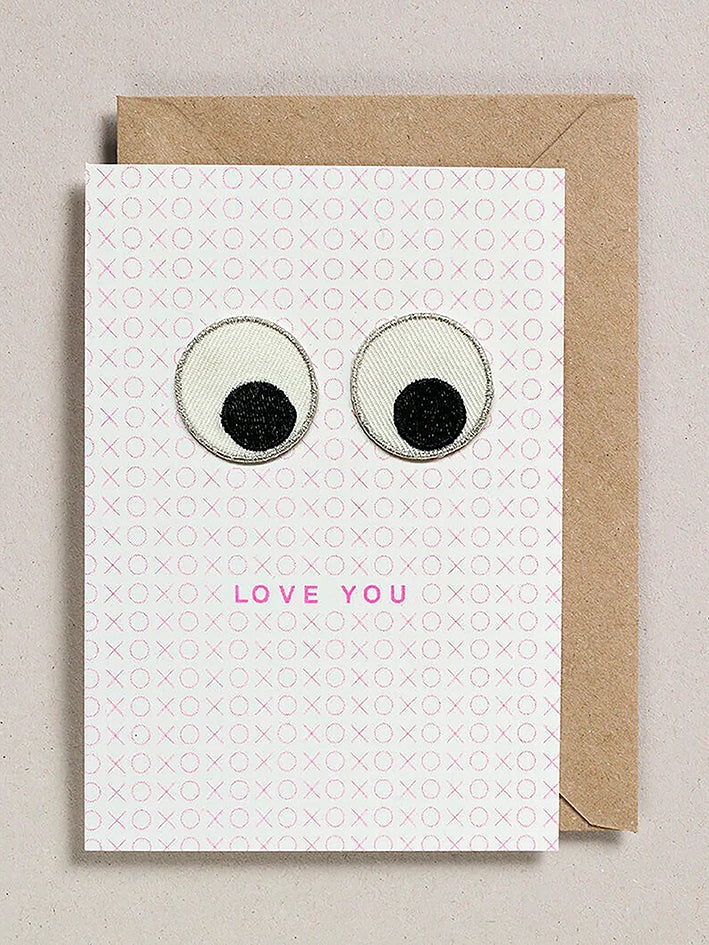 Patch Card Eye Love You