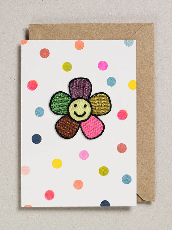 Patch Card Happy Flower