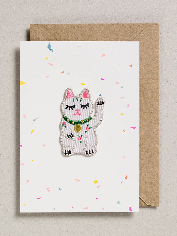 Patch Card Lucky Waving