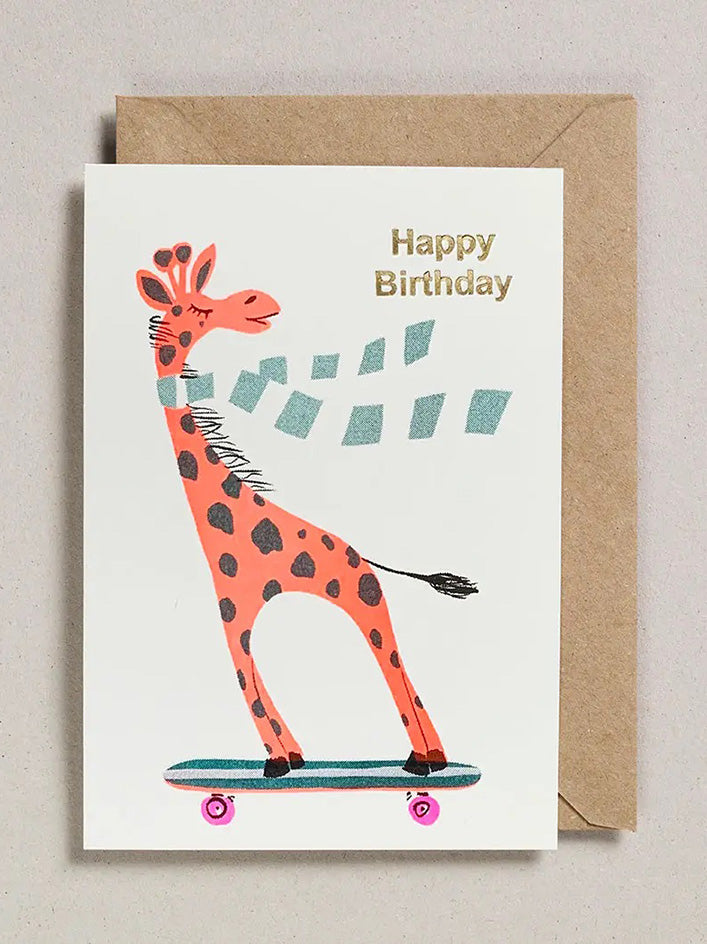 Card Happy Birthday Giraffe