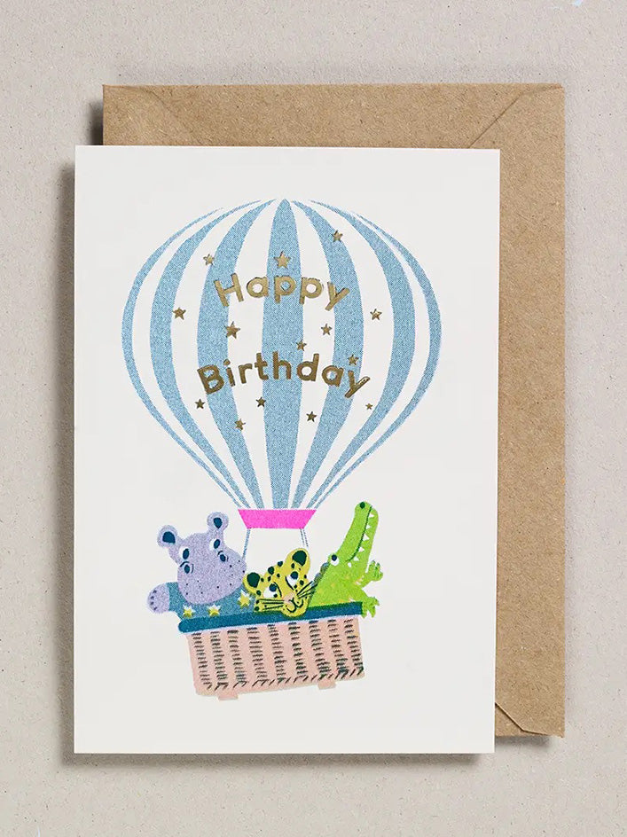Card Hot Air Ballon