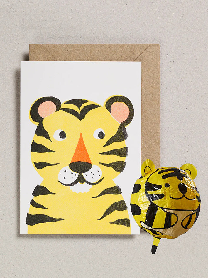 Tiger Japanese Balloon Card