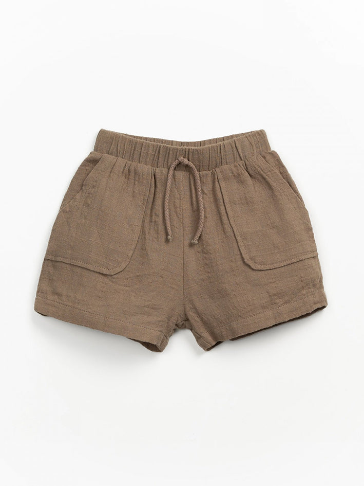 Rocks Woven Baby Shorts Brown