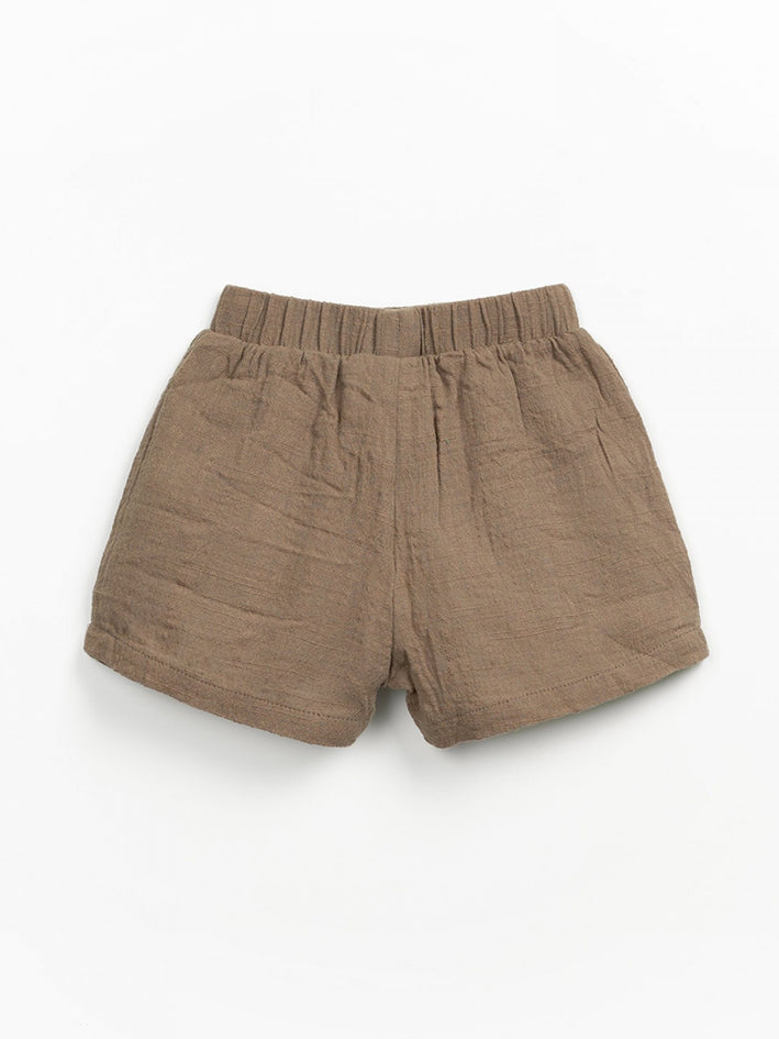 Rocks Woven Baby Shorts Brown