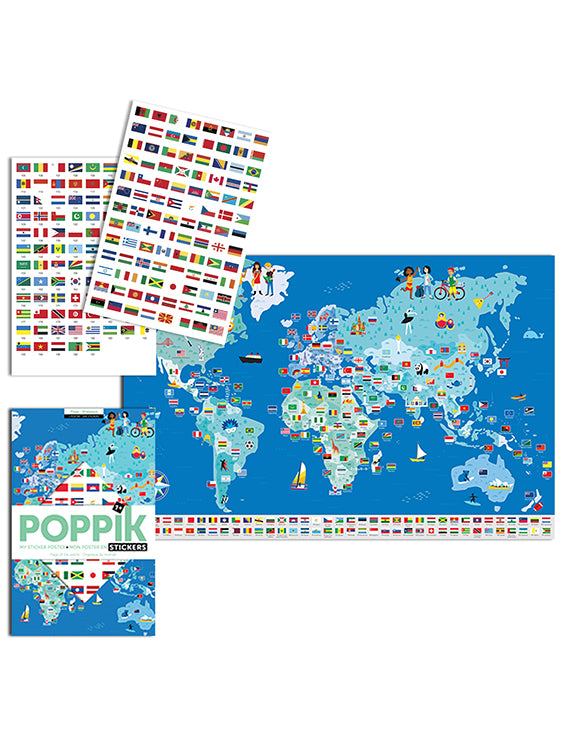 Sticker Poster Flags