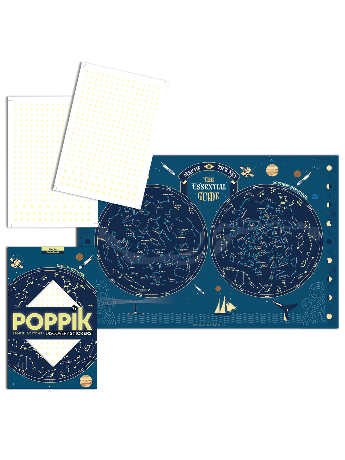 Sticker Poster Skymap