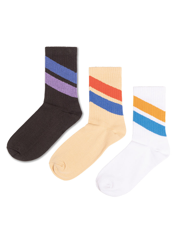 Sporty Socks 3 Pack Stripe