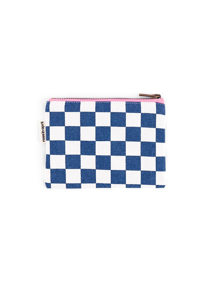 Marie Check Blue/Cru Purse