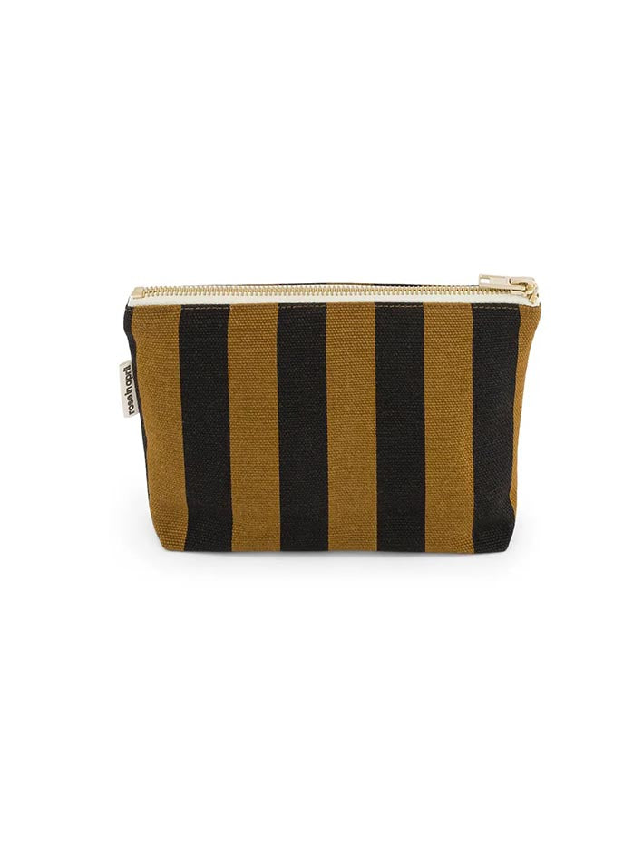 Sofia Stripes Cumin Black Pouch