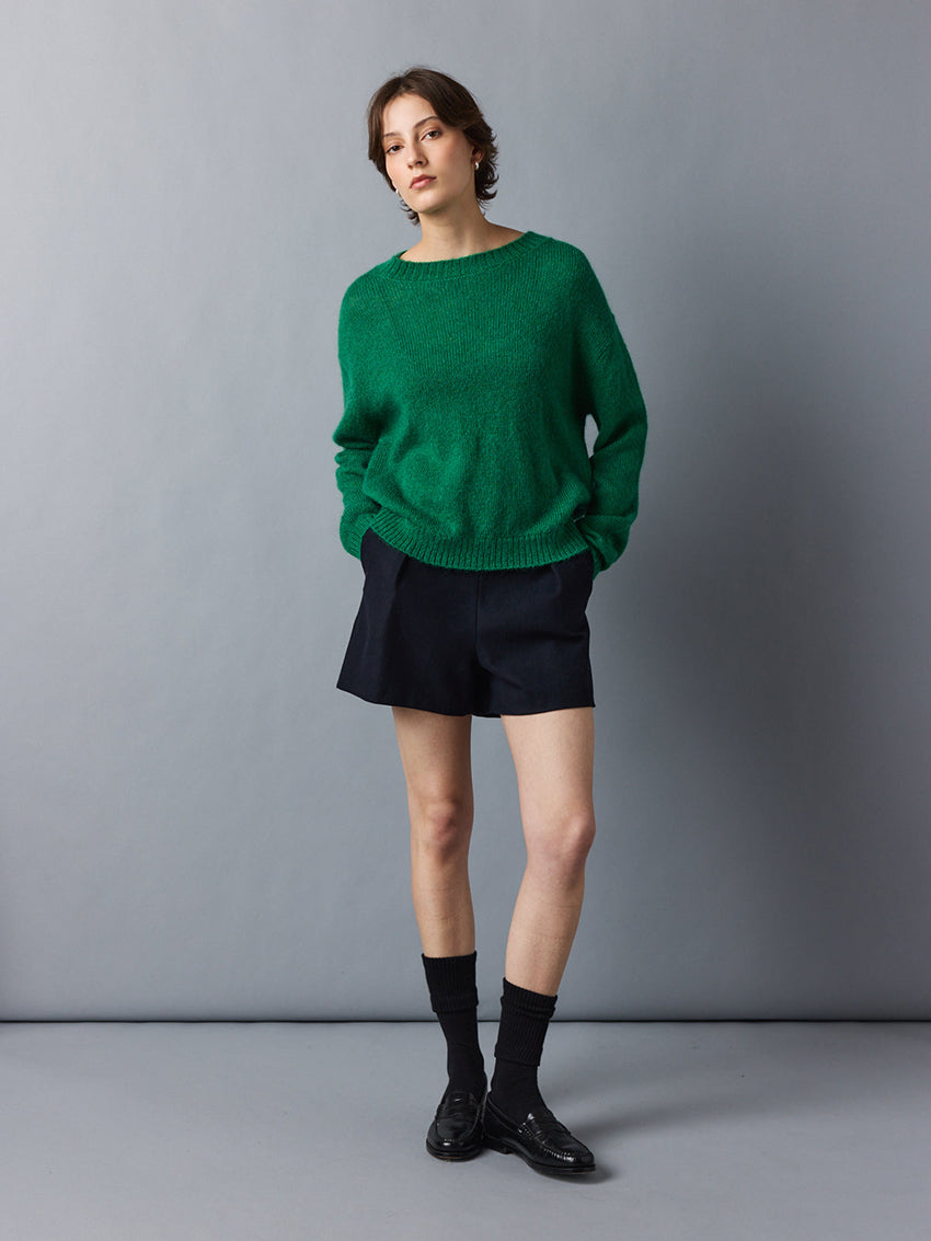 Mowool Knit Sweater Emerald