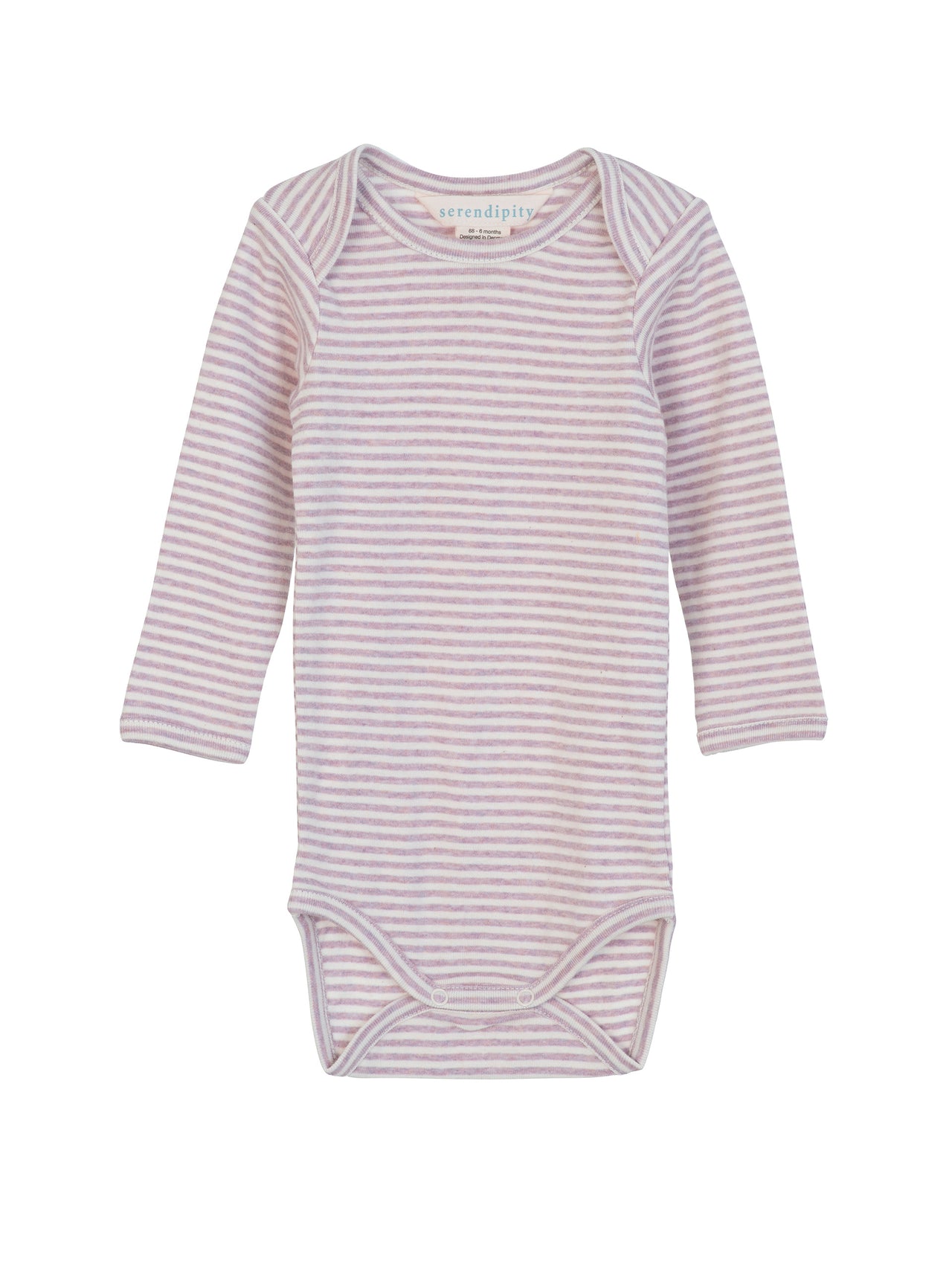Baby Body Stripe Lilac/Offwhite