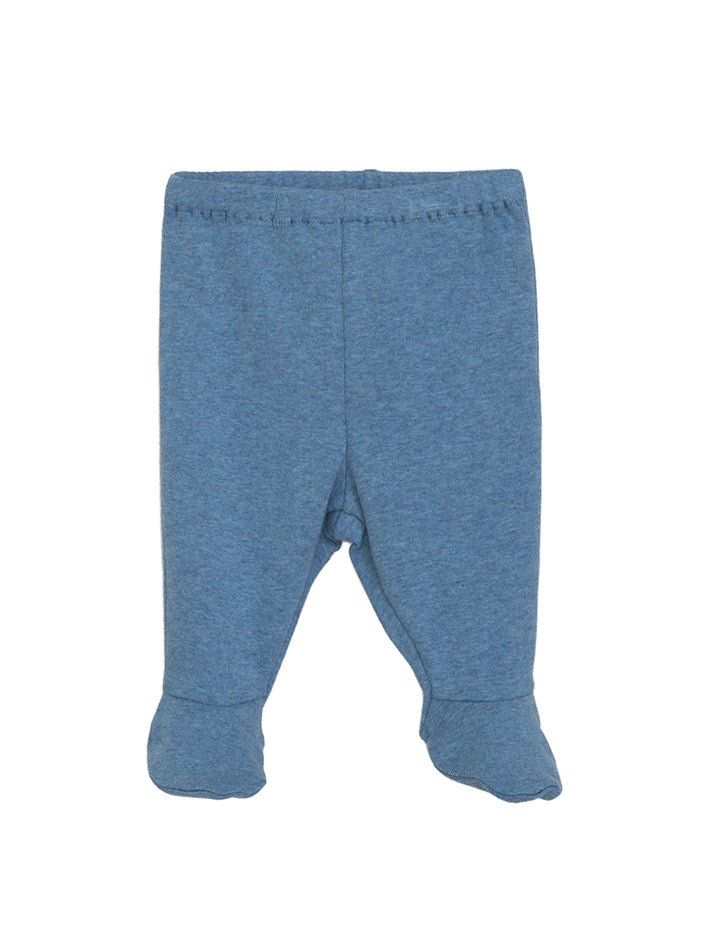 Newborn Pants with Feet Azur